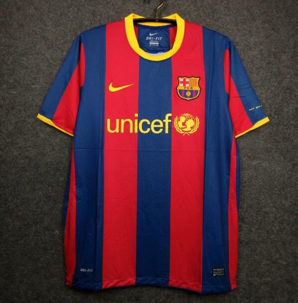 2010-11 Barcelona Retro Home Kit Soccer Jersey